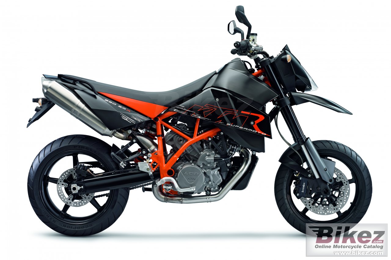 Big KTM 950 supermoto r picture and wallpaper from Bikez.com